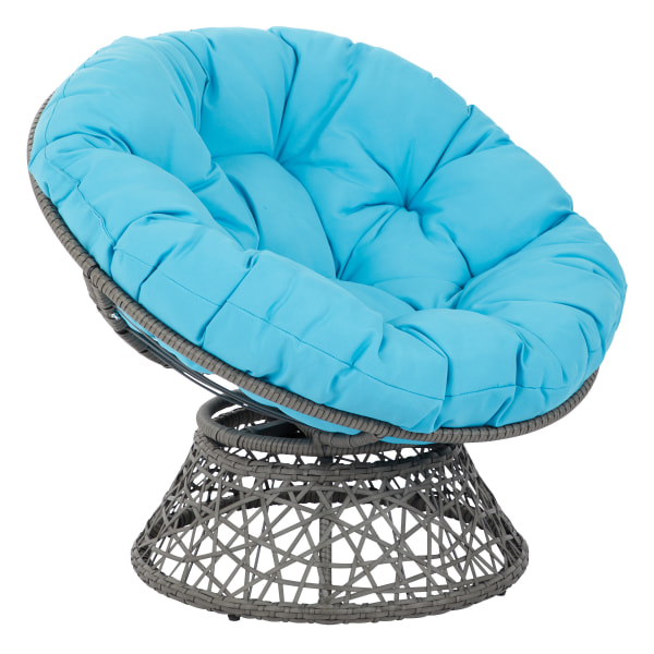 Office Star Papasan Chairs, Blue/Gray - BF25292-BL - Furniture With these stylish chairs in your living room or s sku BF25292-BL