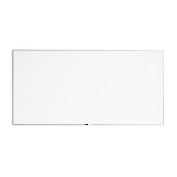 U Brands Non-Magnetic Melamine Dry-Erase Whiteboard, 96 x 48, Aluminum Frame With Silver Finish