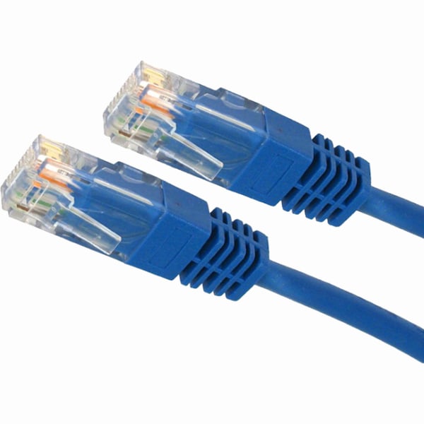 4XEM 35FT Cat5e Molded RJ45 UTP Network Patch Cable (Blue) - 35 ft Category 5e Network Cable for Network Device, Notebook - First End: 1 x RJ-45 Netwo
