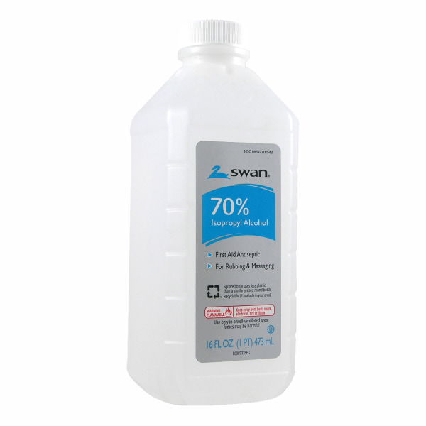 UPC 308691156106 product image for Swan 70% Rubbing Alcohol, 16 Oz | upcitemdb.com