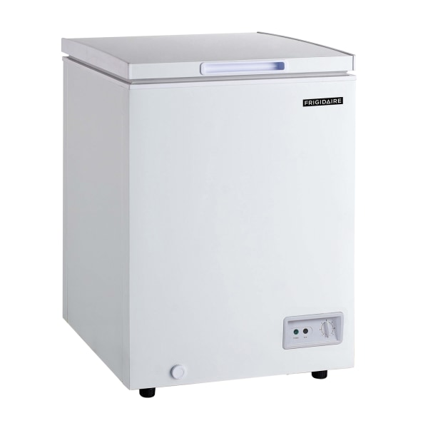 Frigidaire Garage-Ready Chest Deep Freezer with Easy-Defrost Drain, 3.5 cu ft, White