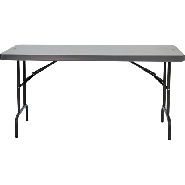 Iceberg IndestrucTable Commercial Folding Table, Charcoal -  65517