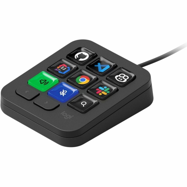Logitech MX Keypad: Programmable LCD Console in Graphite