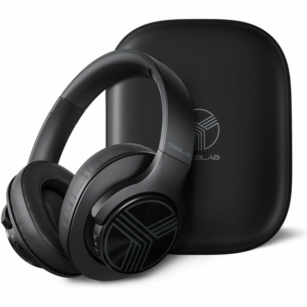 |Over Ear Workout Headphones with Microphone|Bluetooth 5.0, ANC|Wireless Headphones for Sport, Running, Gym(A-Black) - Stereo - Mini-phone ( - Treblab Z2