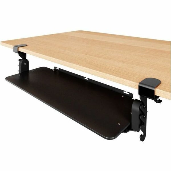 Uncaged Ergonomics KT4 Clamp-On Adjustable Under-Desk Keyboard Tray, Black | Quill