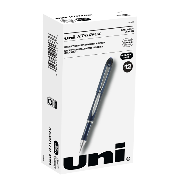 UPC 070530401738 product image for uni-ball® Jetstream™ Ballpoint Pens, Fine Point, 0.7 mm, Blue Barrel, Black Ink, | upcitemdb.com