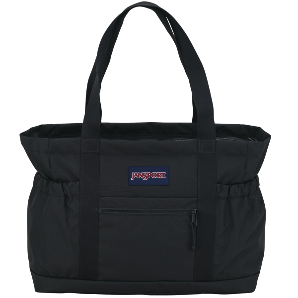 Jansport 600 Denier Polyester Large Day Tote, 14"H x 19"W x 7"D, 100% Recycled, Black