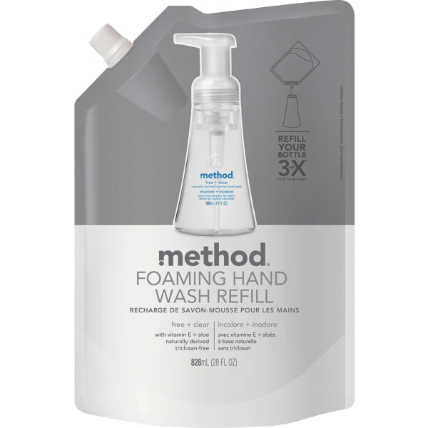 UPC 817939019788 product image for Method Free + Clear Foam Hand Wash - 28 fl oz (828.1 mL) | upcitemdb.com