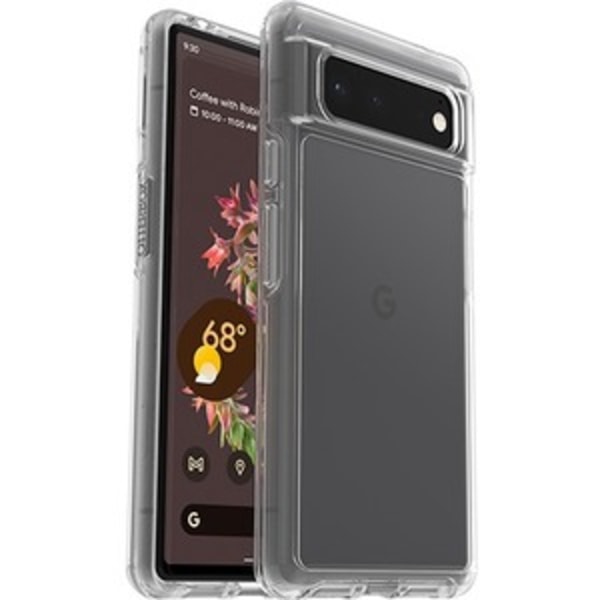 Photos - Case OtterBox PIXEL 6 Symmetry Series Clear Antimicrobial  - For Google Pixel 6 Smartphone - Clear - Drop Resistant, Bump Res 