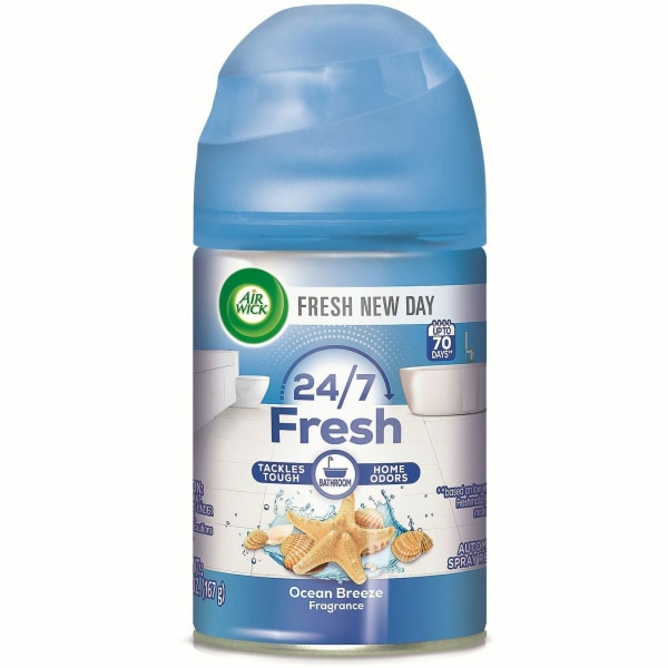 Air Wick Pure Air Freshmatic Refills Aerosol 62 fl oz 02 quart Ocean Breeze 60 Day 6 Carton Odor Neutralizer Air Wick Pure Air Freshmatic Refills Aerosol 62 fl oz 02 quart Ocean Breeze 60 Day 6 Carton Odor Neutralizer