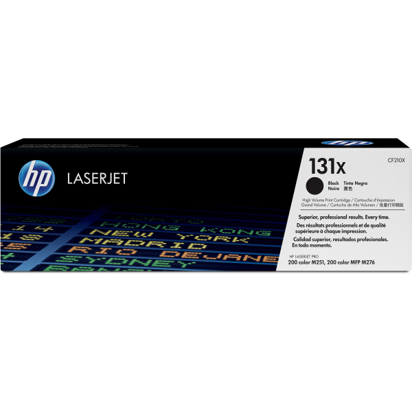 131X High-Yield Black Toner Cartridge, CF210X