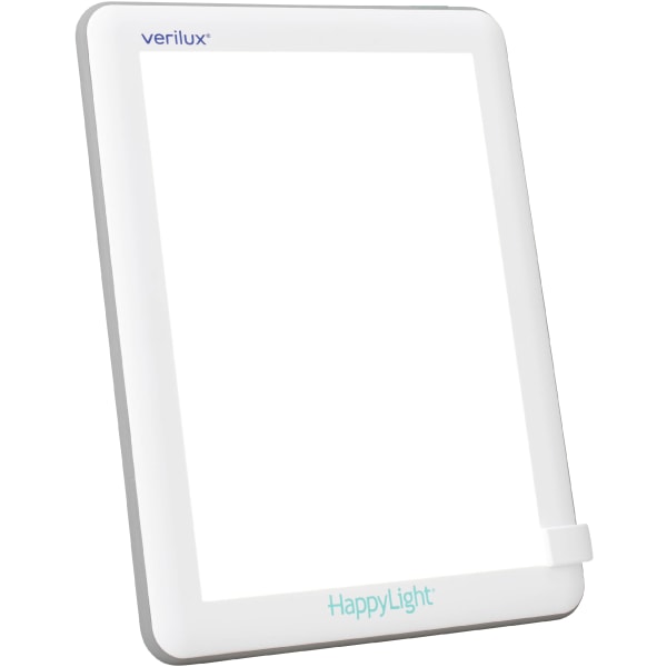 Verilux HappyLight Lucent LED UV-Free Therapy Lamp, 8-5/8"H x 6-5/8"W x 13/16"D, White