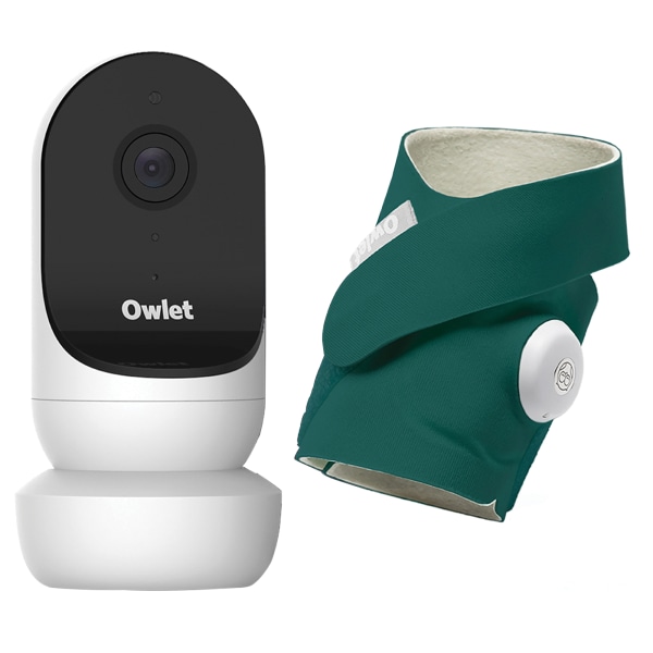 Owlet Dream Duo 2 Smart Baby Monitoring System With Camera And Sock Monitor, Sleepy Sage -  PS04N55BBK
