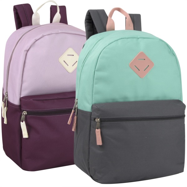 Trailmaker Colorblock Backpacks Assorted Colors Set Of 24 Backpacks