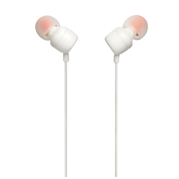 JBL Wired Earbud Headphones, JBLT110WHT