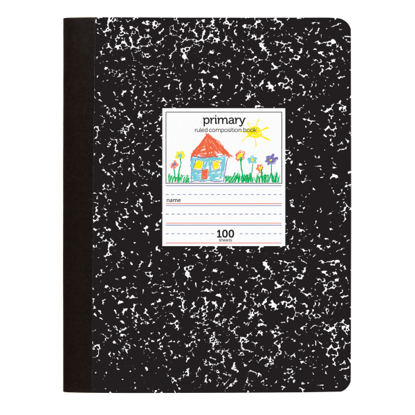Office Depot® Brand Primary Composition Book, 71/2" x 93/4", Unruled