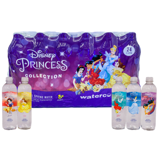Disney Princess Natural Spring Water, 16.9 Oz, Pack Of 24 Bottles (best by 09/30/2023
