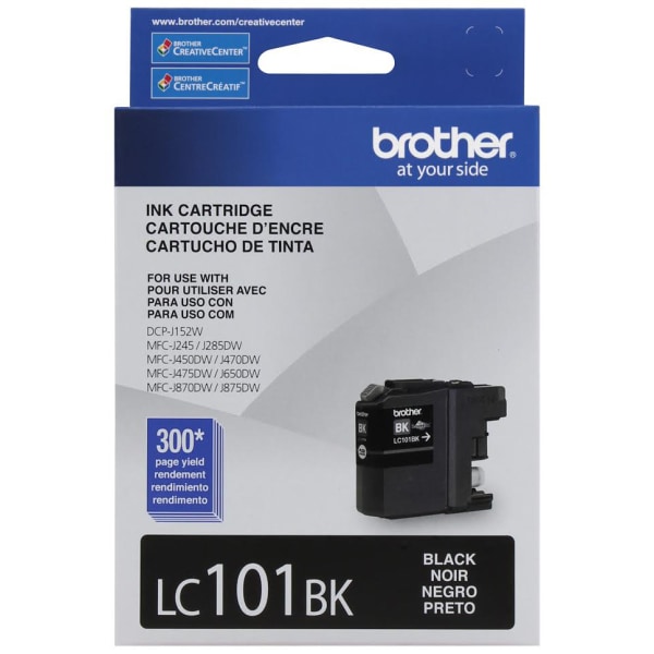 Brother® LC101 Black Ink Cartridge, LC101BKS