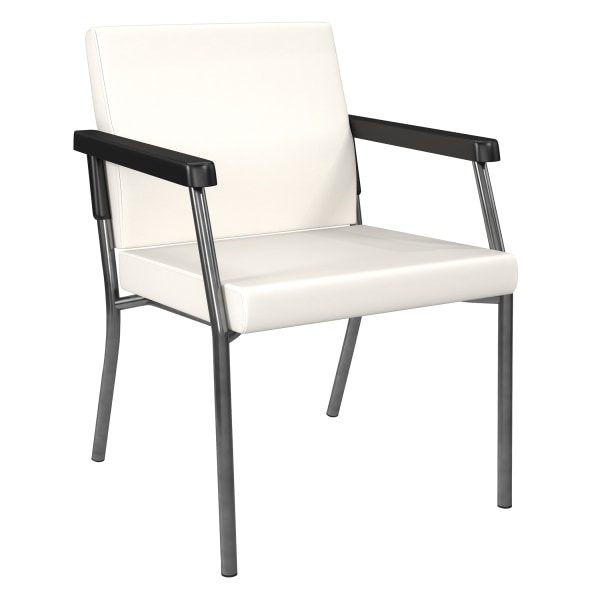 Office Star Bariatric Big & Tall Guest Chair, Snow/Gunmetal Gray - BC9601-R101 - Furniture Sized for comfort and an add level of cleanliness. sku BC9601-R101