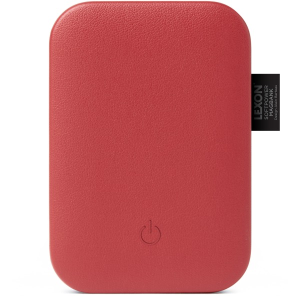 Lexon Softpower Magbank Compact Magnetic Wireless Powerbank, Red, LL153 -  LL153R