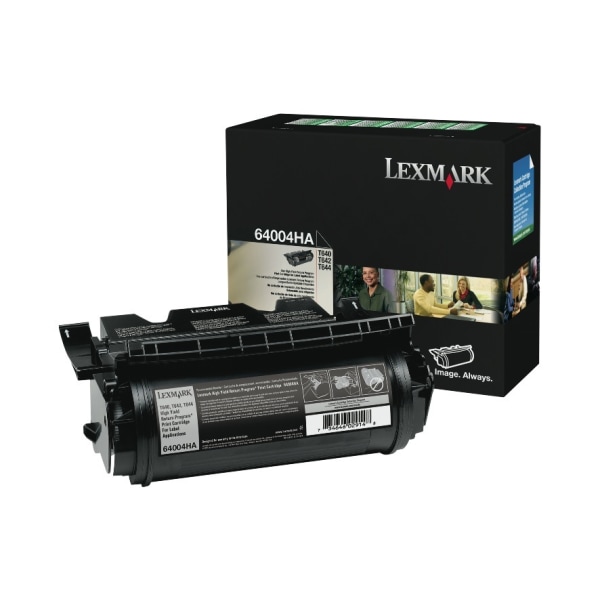 Lexmark&trade; 64004HA Return Program High-Yield Black Toner Cartridge For Label Applications LEX64004HA