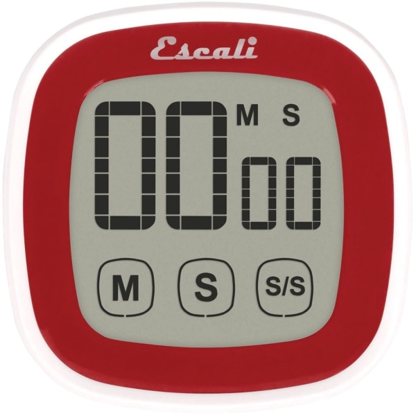 Photos - Cooking Probe & Thermometer Escali� Touch Screen 1.65 Hour Digital Timer, Red DR3-R