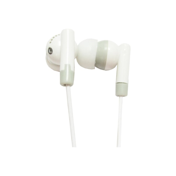IQ Sound Digital Stereo Earphones - Stereo - White - Mini-phone (3.5mm) - Wired - 20 Hz 20 kHz - Earbud - Binaural - In-ear - 3.50 ft Cable -  IQ-101 WHITE