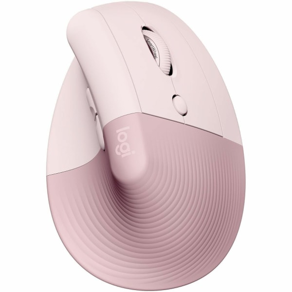 Photos - Mouse Logitech Lift Vertical Ergonomic , Wireless, Bluetooth or Logi Bolt USB receiver, Quiet clicks, 4 buttons, Rose - Optic 