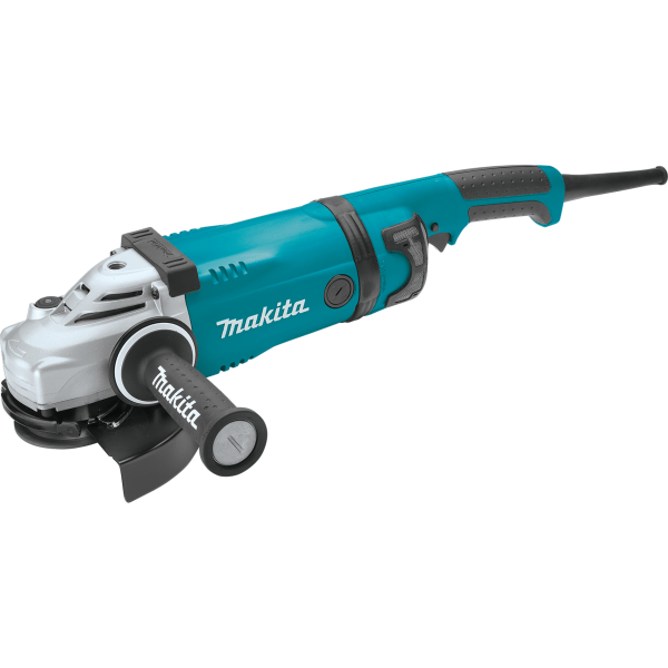 Corded Angle Grinder With AC/DC Switch, 9", Blue