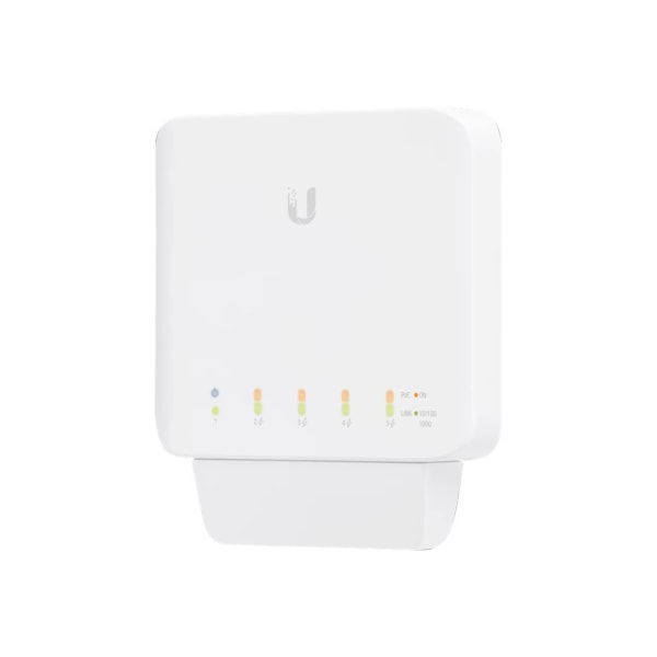 Ubiquiti UniFi Switch USW-FLEX - Switch - managed - 4 x 10/100/1000 (PoE) + 1 x 10/100/1000 (PoE) - wall-mountable, pole-mountable - PoE (46 W)