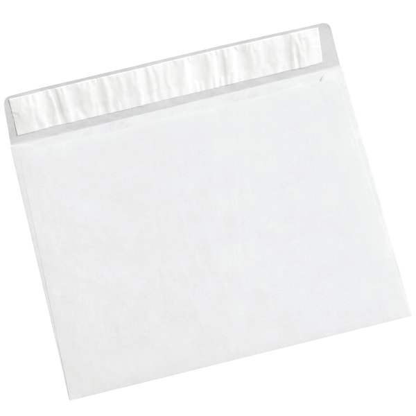 Office Depot Brand Tyvek Flat Envelopes, 10 x 13, White, Case Of 100