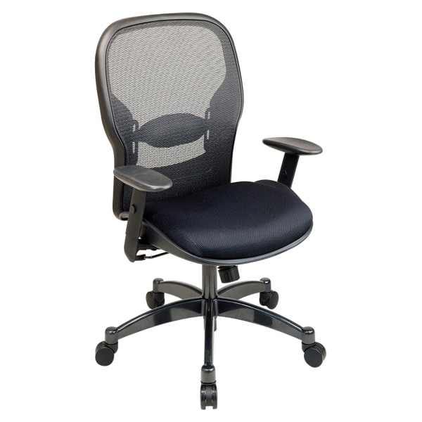 Office Star Professional Matrex Mesh Chair, 46 1/4H x 27 1/4W x 25 3/4D, Black/Gunmetal