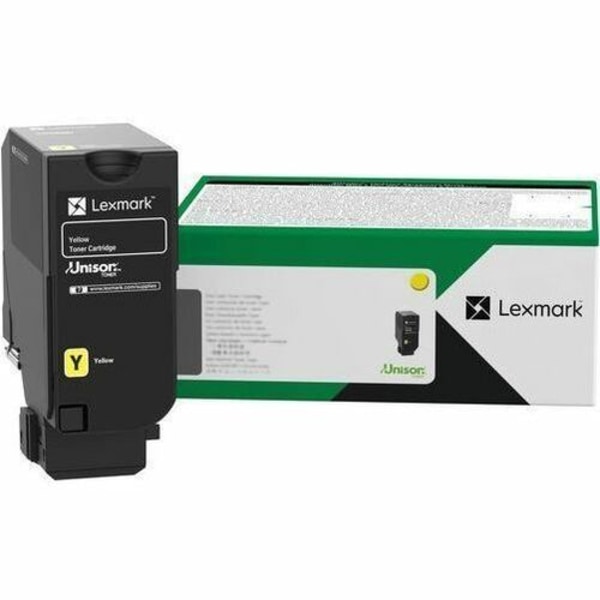 Lexmark 71C1XY0 Yellow High Yield Toner Cartridge, Prints Up to 12,500 Pages | Quill