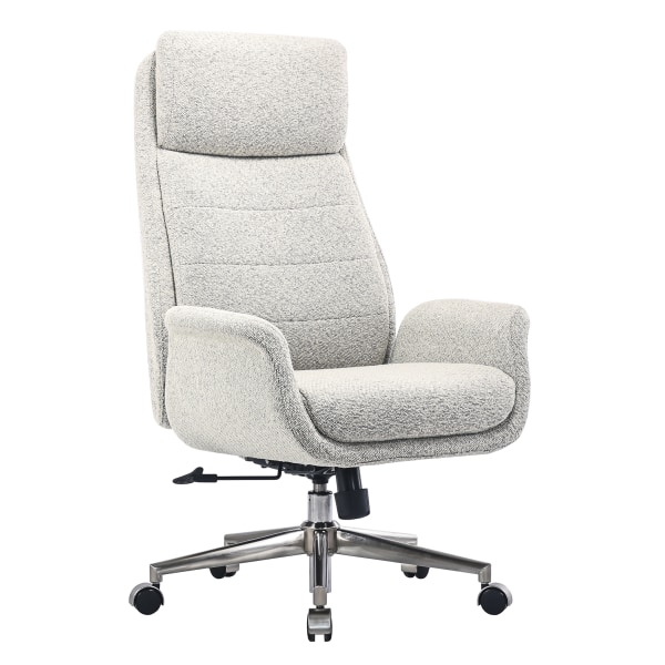 Realspace Modern Comfort Pizana Boucle Fabric High-Back Executive Office Chair