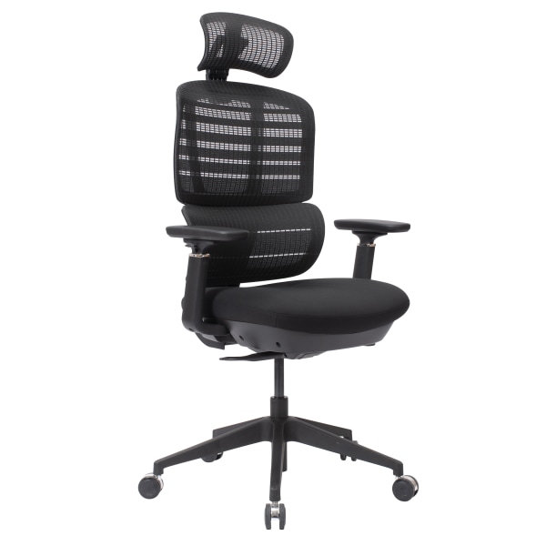 WorkPro® Momentum Ergonomic Mesh/Mesh Active High-Back Office Chair, Black/Black, BIFMA Compliant