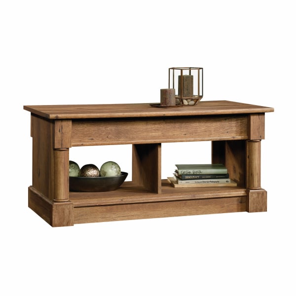 Customer Favorite Sauder Palladia Lift Top Coffee Table 19 1 2 H X 43 1 8 W X 21 5 8 D Vintage Oak Accuweather Shop