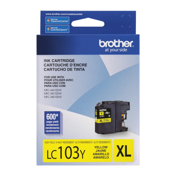 UPC 012502633556 product image for Brother® LC103 Yellow Ink Cartridge, LC103Y | upcitemdb.com