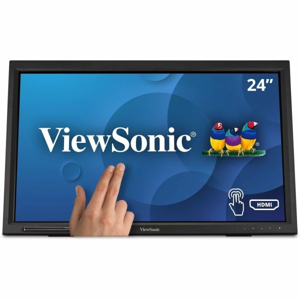 24"" LCD Touchscreen Monitor - 16:9 - 7 ms GTG - 24"" Class - Infrared - 10 Point(s) Multi-touch Screen - 1920 x 1080 - Full HD - MVA - ViewSonic TD2423D