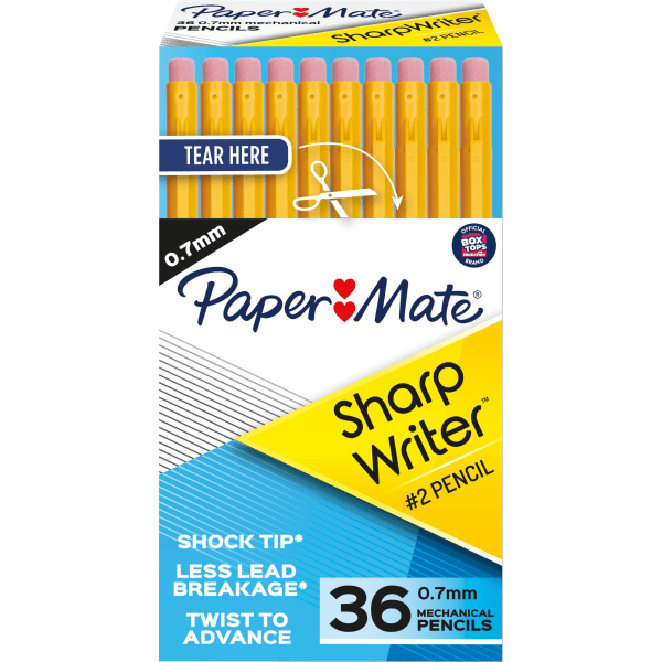 UPC 071641084674 product image for Paper Mate® SharpWriter® Mechanical Pencils, 0.7 mm, Yellow Barrel, Pack Of 36 P | upcitemdb.com