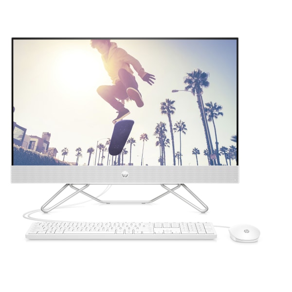 HP 27-cb0026 All-In-One Desktop, 27" Screen, AMD Ryzen 5, 8GB Memory, 512GB Solid State Drive, Windows® 11, 1J7P9AA#ABA