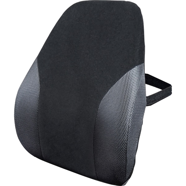 Memory Foam Backrest - Black - High Density Memory Foam - 1 Each
