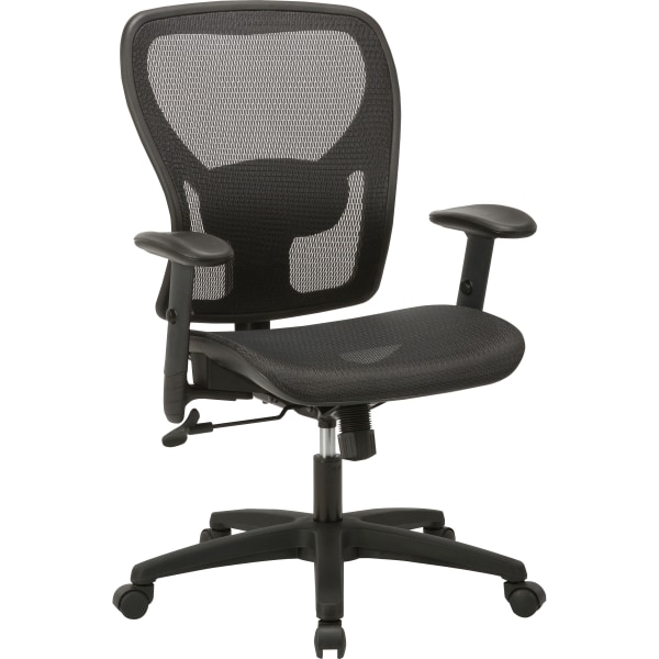 Lorell Mesh Mid-Back Task Chair, Black (LLR83293) | Quill