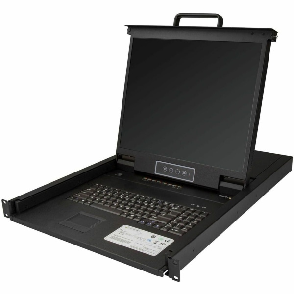 StarTechcom 8 Port Rackmount KVM Console w Cables  Integrated KVM Switch w 19 LCD  1U LCD KVM Drawer 50000 MTBF  USB  VGA Support