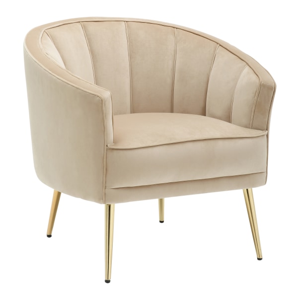 LumiSource Tania Accent Chair, Gold/Champagne -  CHR-TANIA AU+CHMP