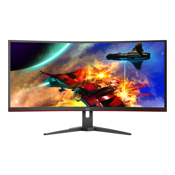 AOC CQ34G2E 34″ (2560 x 1080) LCD Curved Gaming Monitor with FreeSync