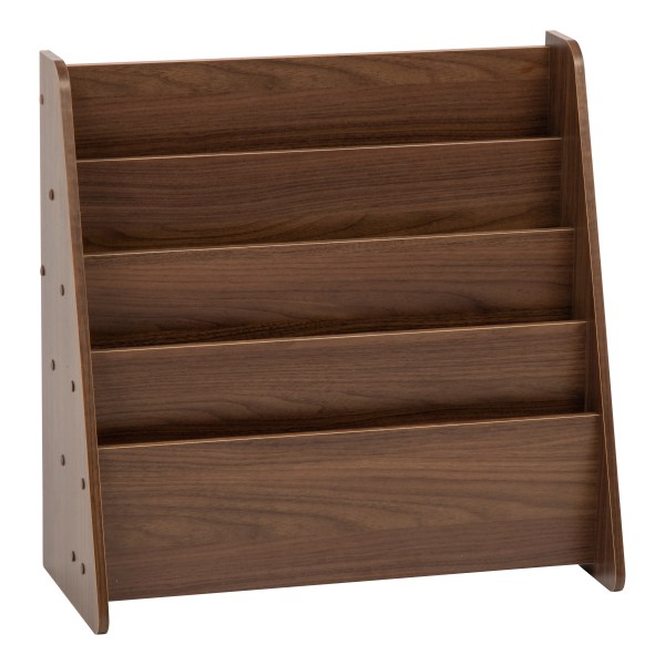 IRIS 4-Pocket Magazine Rack, 23-1/4"H x 22-5/8"W x 10-11/16"D, Brown