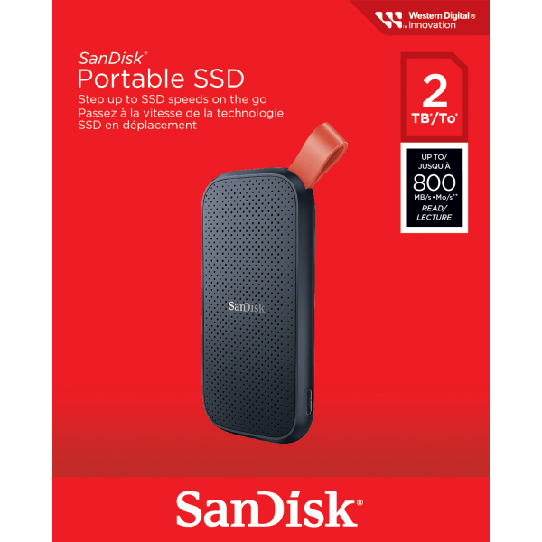 UPC 619659204853 product image for SanDisk® Portable Solid State Drive, 2TB, Gray | upcitemdb.com