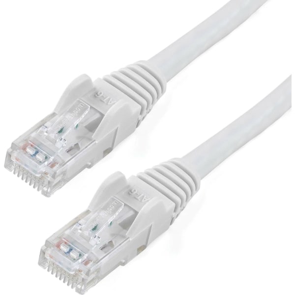 Photos - Cable (video, audio, USB) Startech.com 12ft White Cat6 Patch Cable with Snagless RJ45 Connectors - White N6PATCH12WH 
