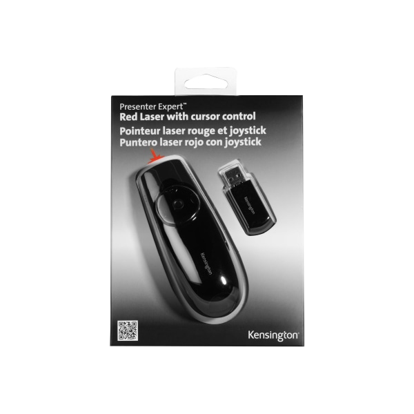 Kensington Presenter Expert Red Laser with Cursor Control  Presentation remote control  RF  black