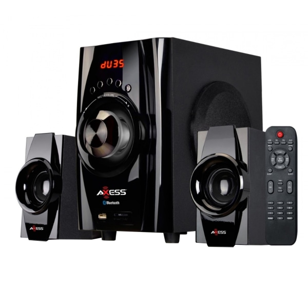 Bluetooth® Mini 2.1 Channel   20-Watt Home Theater Speaker System, Black - Axess 995115729M